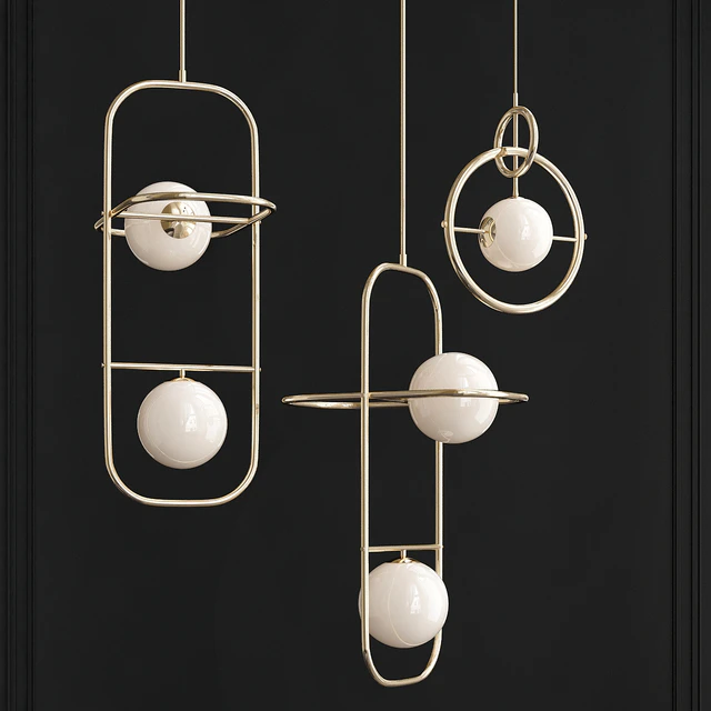China Contemporary Gold Hanging Light Lamp — Download