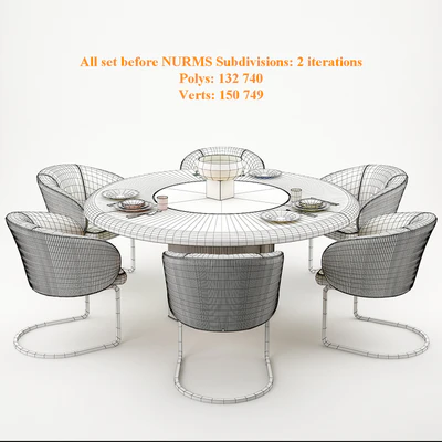 Carmen chairs and Opera table - Visionnaire Home Philosophy — Ver 3