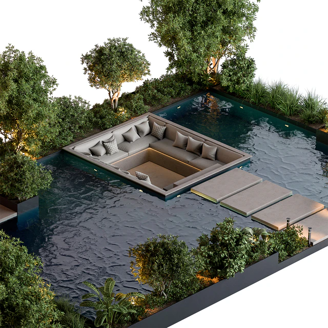 Landscape Furniture Backyard with Pool 96 — Descargar
