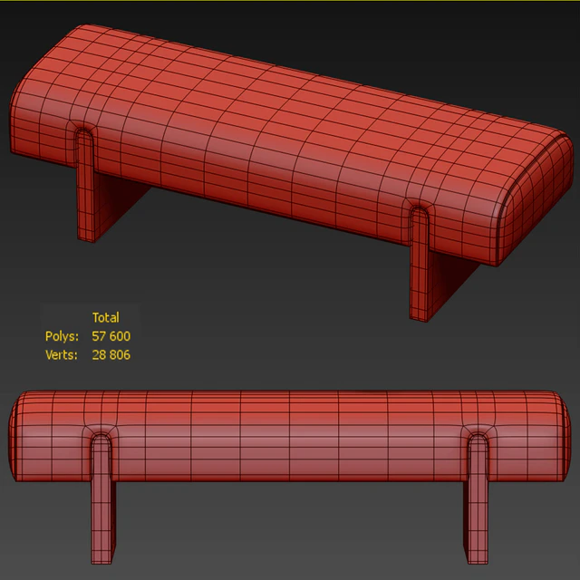CB2 Socca Upholstered bench — Скачать