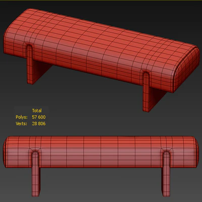 CB2 Socca Upholstered bench — Вид 3