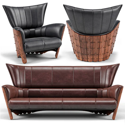 Moorea 3 Seater Sofa, Moorea Armchair — Ver 1