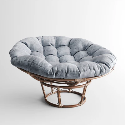 Papasan Taupe Chair — Ver 1
