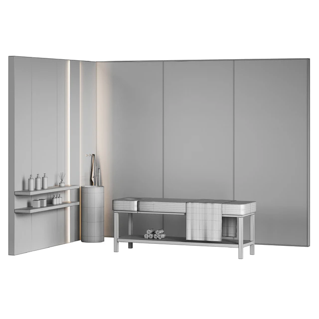 Modern minimalistic spa with wheat ears behind glass — Descargar