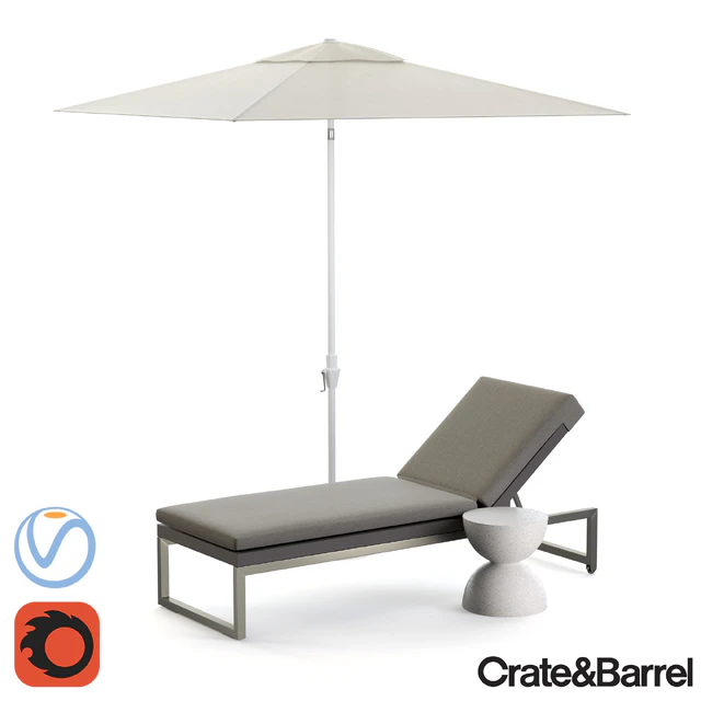 Dune Chaise Lounge with Sunbrella — Descargar
