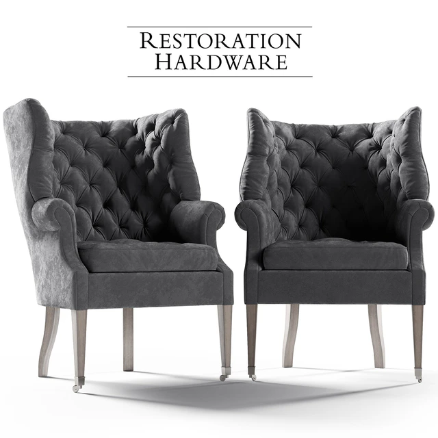 Restoration Hardware Wing Chair — Скачать
