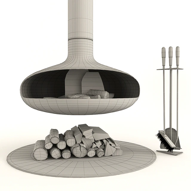 Fireplace Modern Focus — Скачать