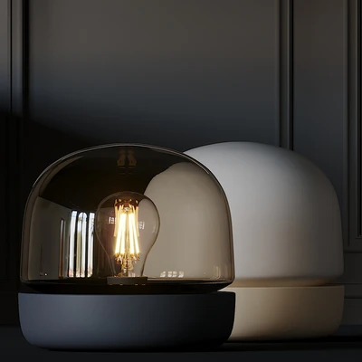 Carrie, Stone and Mini Glo-Ball T Table Lamps — Ver 3