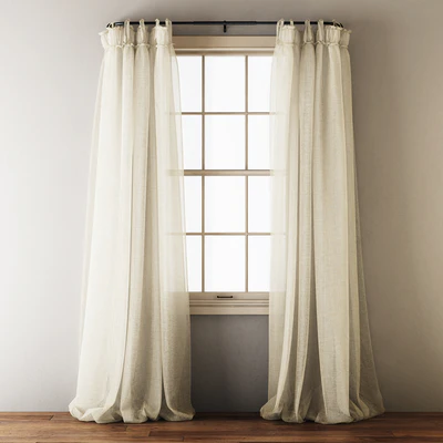 Linen Balloon Drapery Curtains — Ver 6