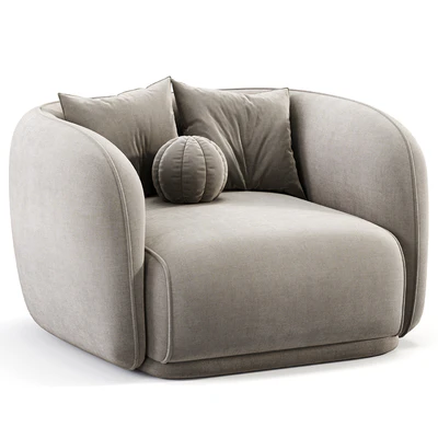 Troy Fabric Armchair — Ver 6