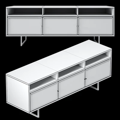 Natural Cane Media Console — Ver 2