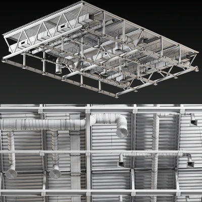Ceiling Ventilation Gray — Ver 2