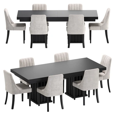 Modern Table and Chair Kongsberg — Ver 1