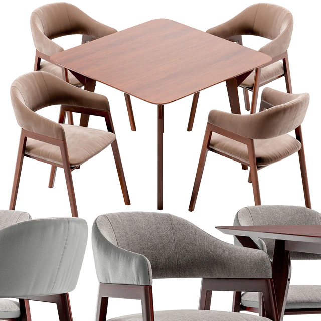 Angel Cerda dining chair and Terong table — Descargar