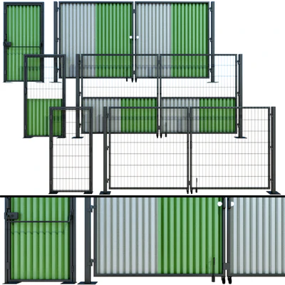 Oar gate, gate for building, a site — Ver 1