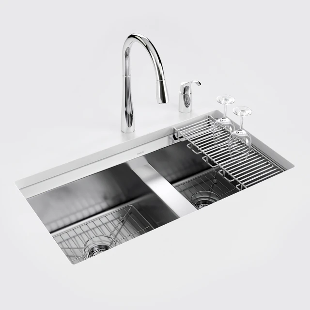 KOHLER "8 Degree" under-mount kitchen sink — Скачать