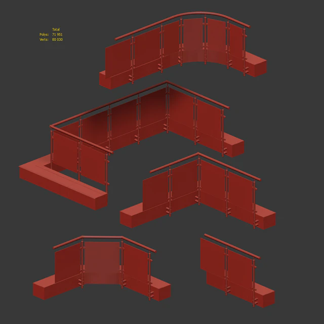 Railings for balconies, terraces. 5 models — Descargar