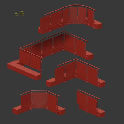 Railings for balconies, terraces. 5 models — Ver 6