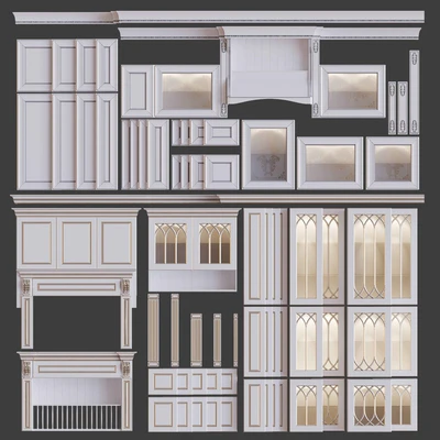 Classic kitchen facades — Ver 1