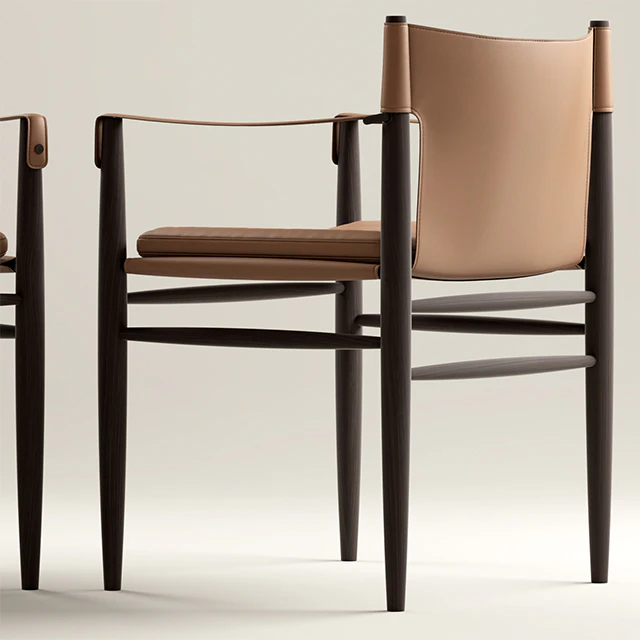 Стол и стулья Trussardi Casa Saddle Chair — Скачать