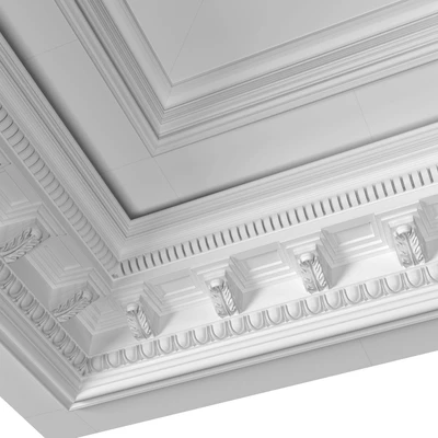 Кессонный потолок с подсветкой в классическом стиле.Modern coffered illuminated ceiling — Вид 4