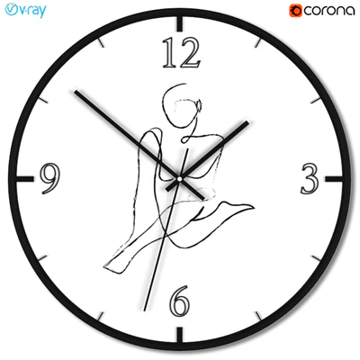 A set of wall clocks with fashion silhouettes — Ver 3