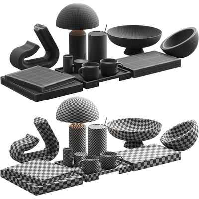 119 decorative set 032 american style neutral decor P01 — Ver 6