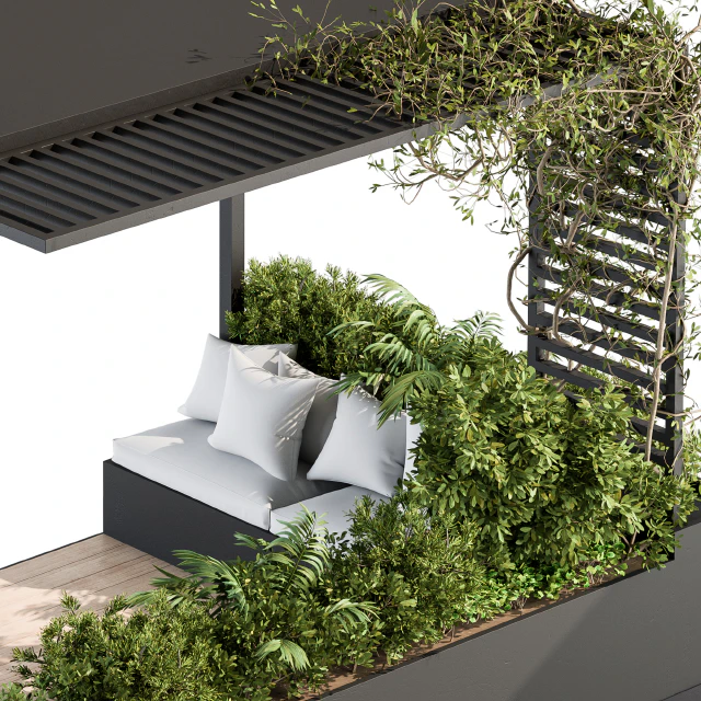 Roof Garden and Balcony Furniture with Pergola 08 — Descargar