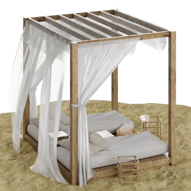 Beach lounge outdoor set 3 — Descargar