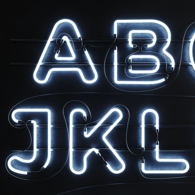Neon Set 012 Неон Алфавит — Скачать