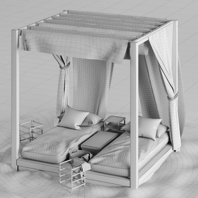 Beach lounge outdoor set 3 — Descargar
