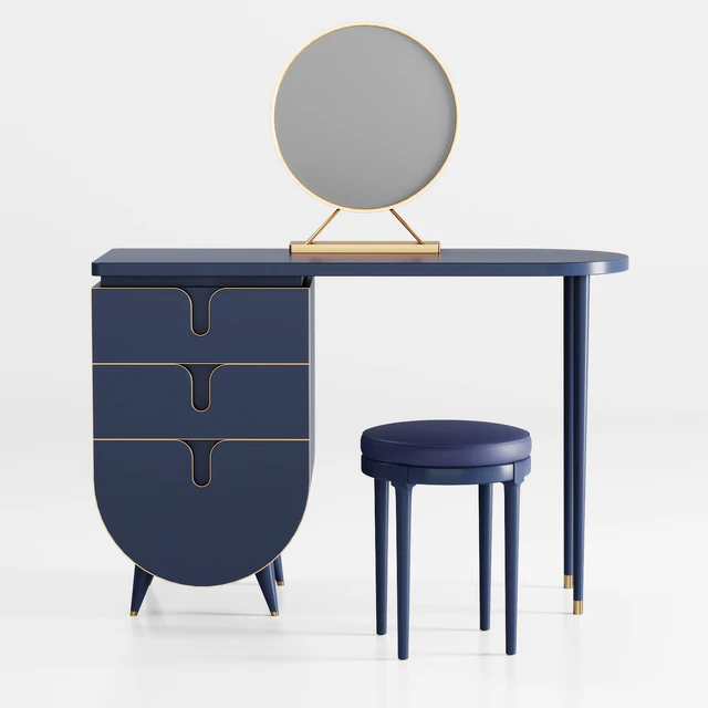 Homary - Modern Makeup Vanity Set with Mirror 01 — Скачать