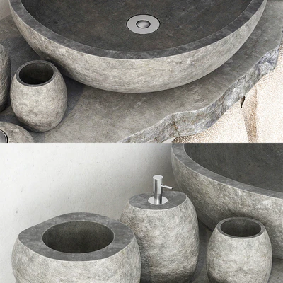 Stone washbasin / Stone washbasin — Ver 3