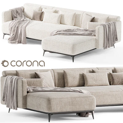 SOFA MODENA WITH RECREATION MODULE By Boconcept — Ver 6