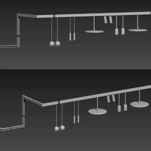 Custom Suspensions Modules Ceiling Track Light 03 — Descargar