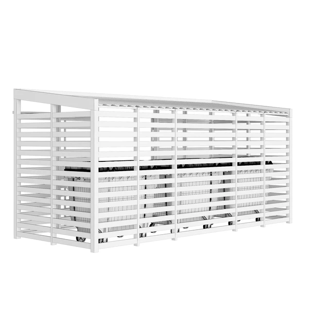 Garbage bins Wood box — Descargar