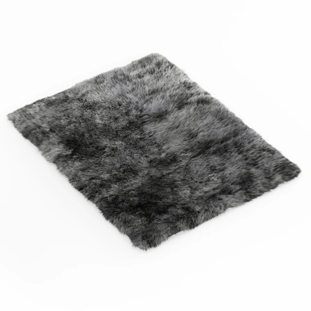 Shaggy Sheepskin Gray Rug — Descargar