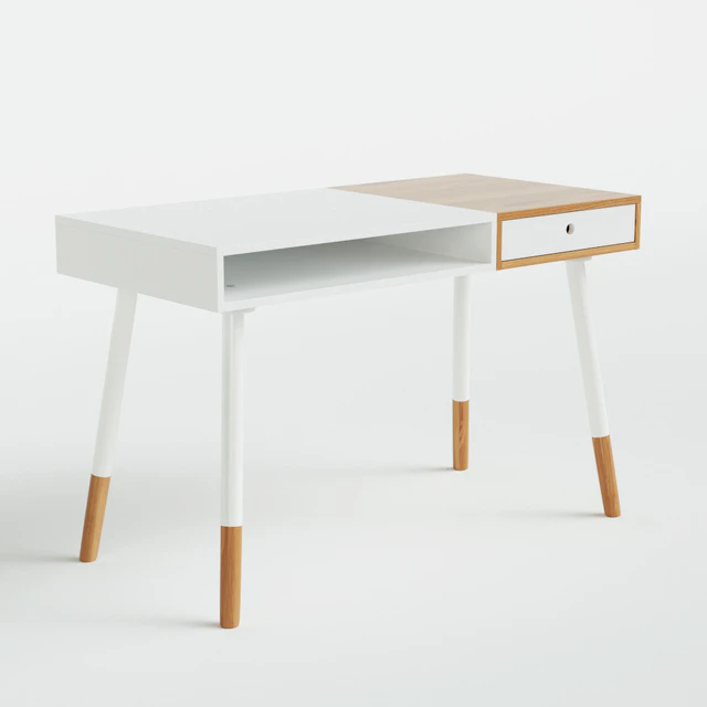 White desk Sonnenblick in Scandinavian style — Descargar