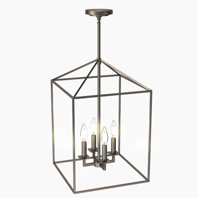 Ellis 4 - Light Lantern Rectangle Chandelier — Вид 6