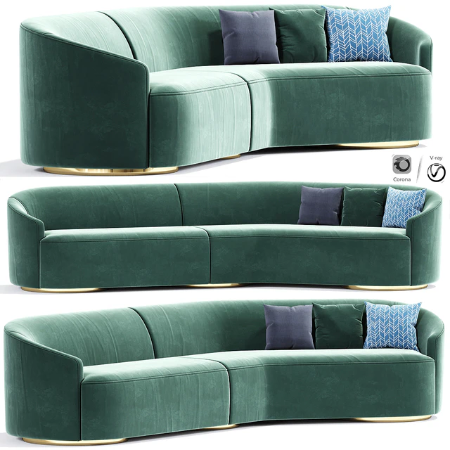 Vladimir Kagan Long Curve Sofa — Скачать