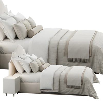 Nicolette Upholstered Headboard Bed — Вид 3