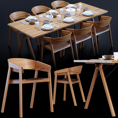 Cover chair , Split table , Muuto Design — Вид 1