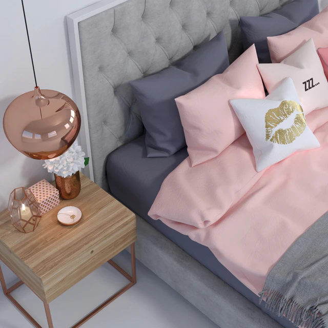 Prague Bed Bed with decor — Descargar