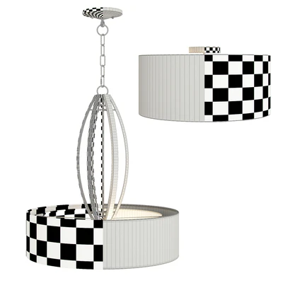 Possini Euro Alecia  Wide French Gold Pendant Light — Вид 2