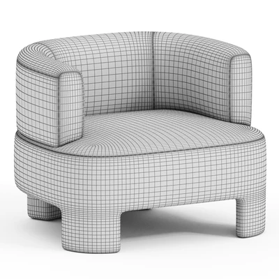 Fauteuil velours Darrel — Ver 2