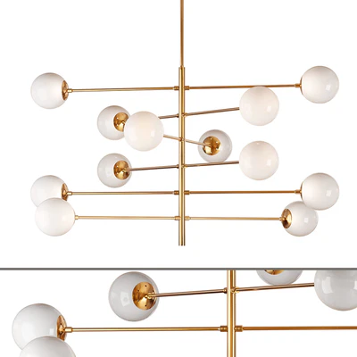 Brass globe chandelier eichholtz tortora — Ver 1