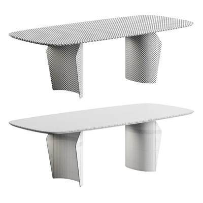 Bonaldo Flame Table Marble Top — Ver 5