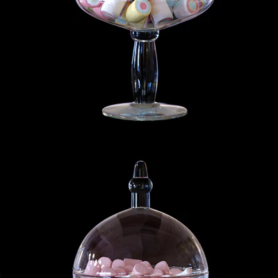 CYS Glass Candy Buffet Jar and Marshmallow — Ver 3