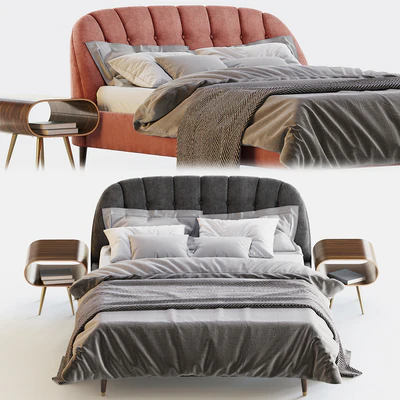 MARGOT BED, VELVET — Ver 1
