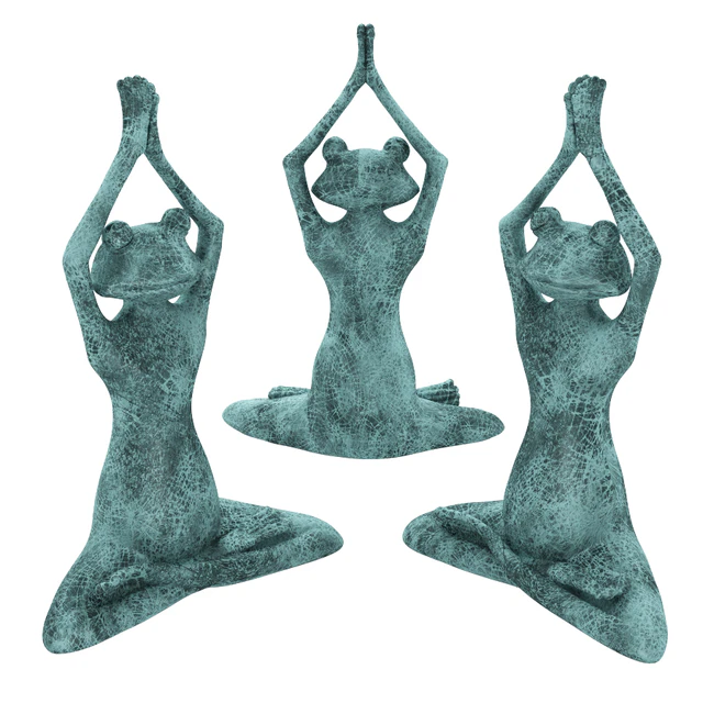 Stretching Yoga Frog Figurine — Скачать